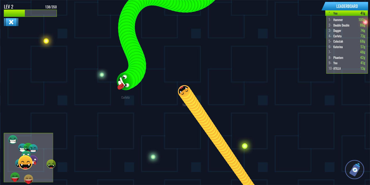 Happy Snakes : Y8 เกม io
