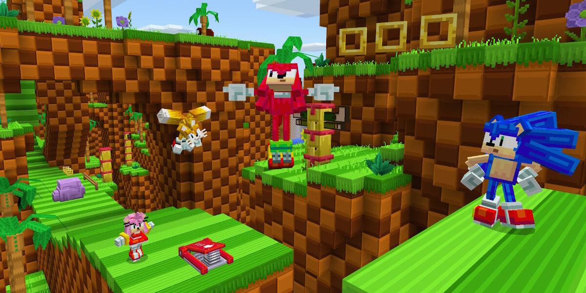 Sonic และผองเพื่อนชวนวิ่งในกิจกรรมของ Minecraft