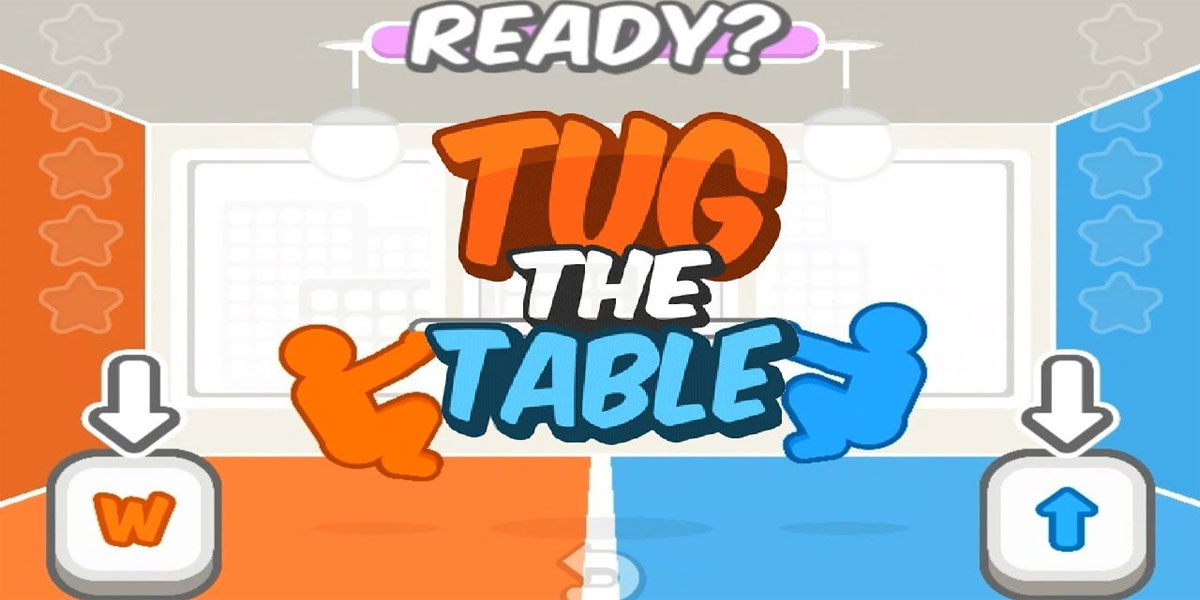 Tug the Table : Y8  เกมแข่งขันการดึงโต๊ะ
