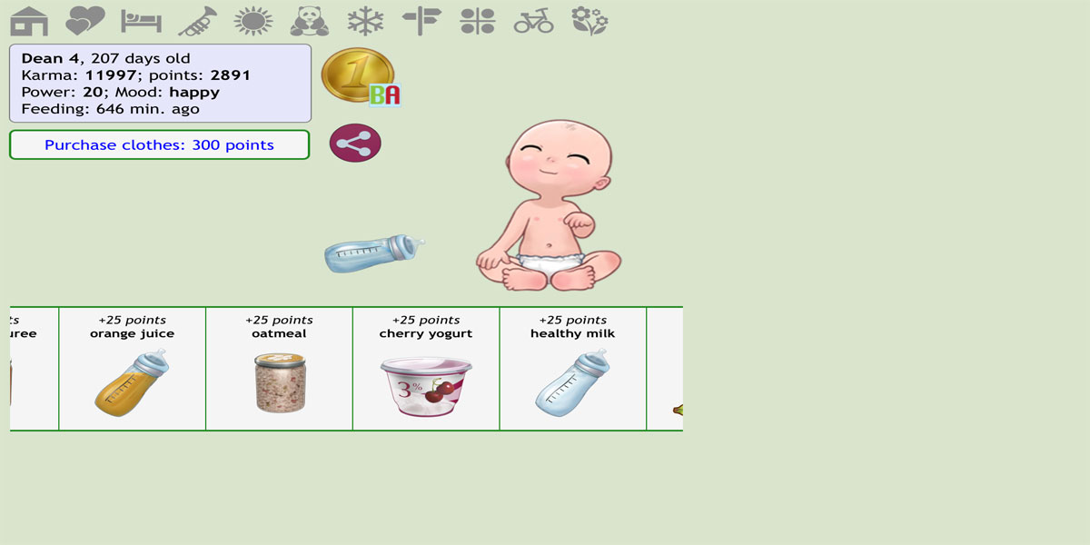 ภายในเกม Baby Adopter : Y8
