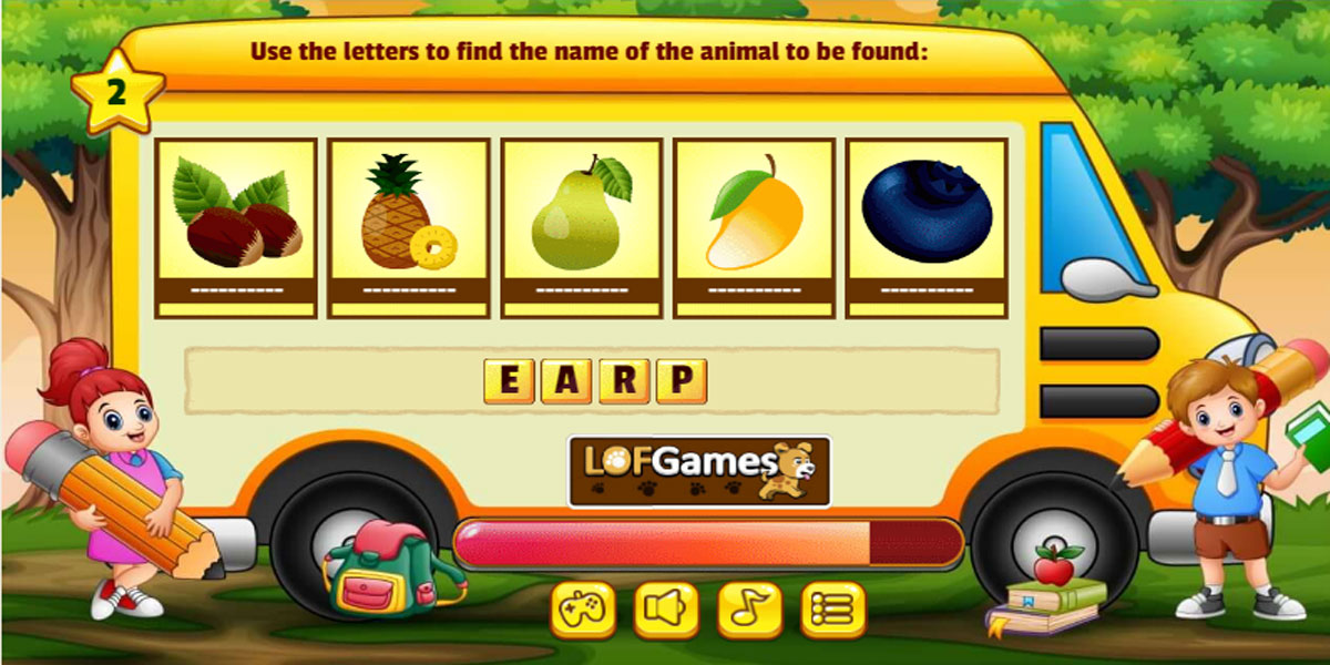 ภายในเกม Fruits Scramble Fruits Scramble : Y8