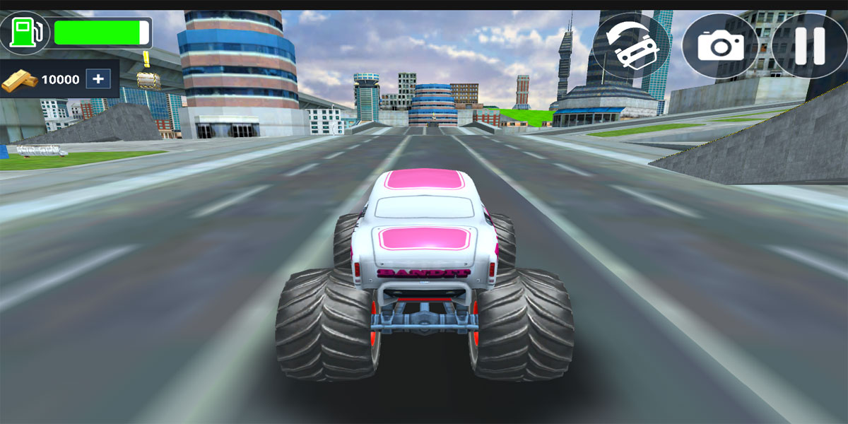 กับเกมที่มีชื่อว่า Monster Truck Stunt Free Jeep Racing : Y8