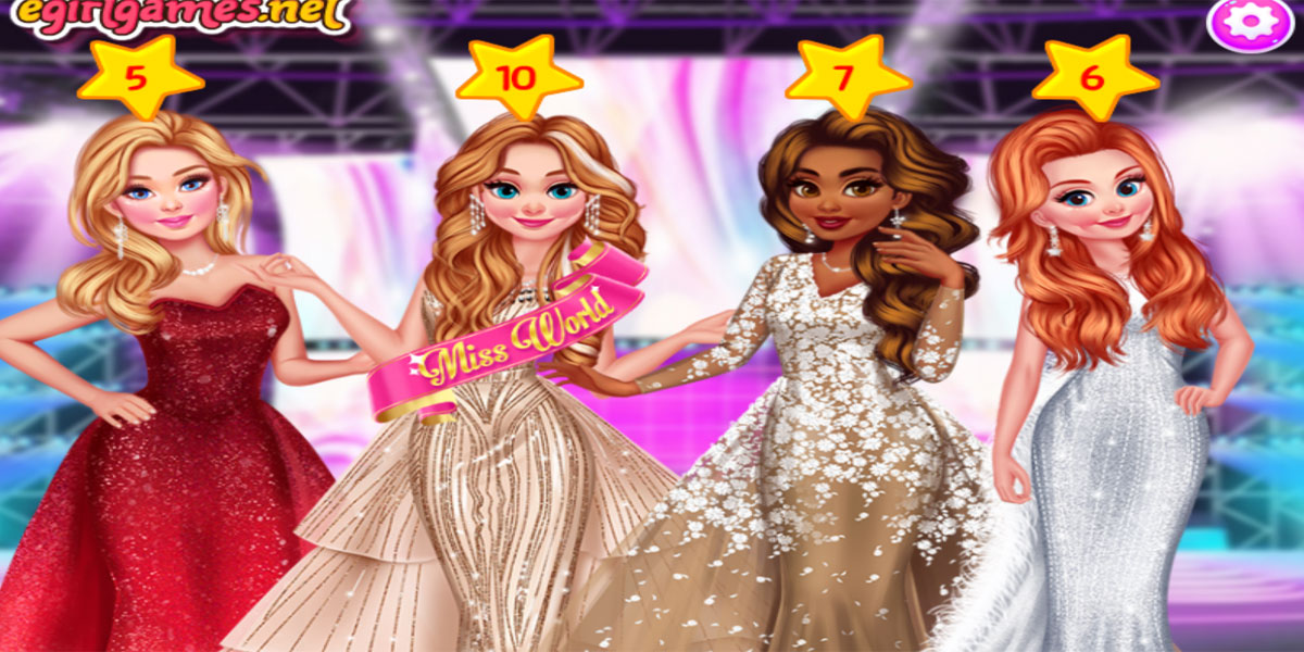 ภายในเกม Princesses Miss World Challenge : Y8
