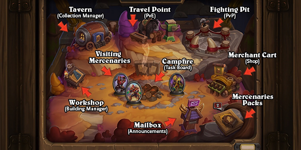 Hearthstone Mercenaries เกมการ์ด