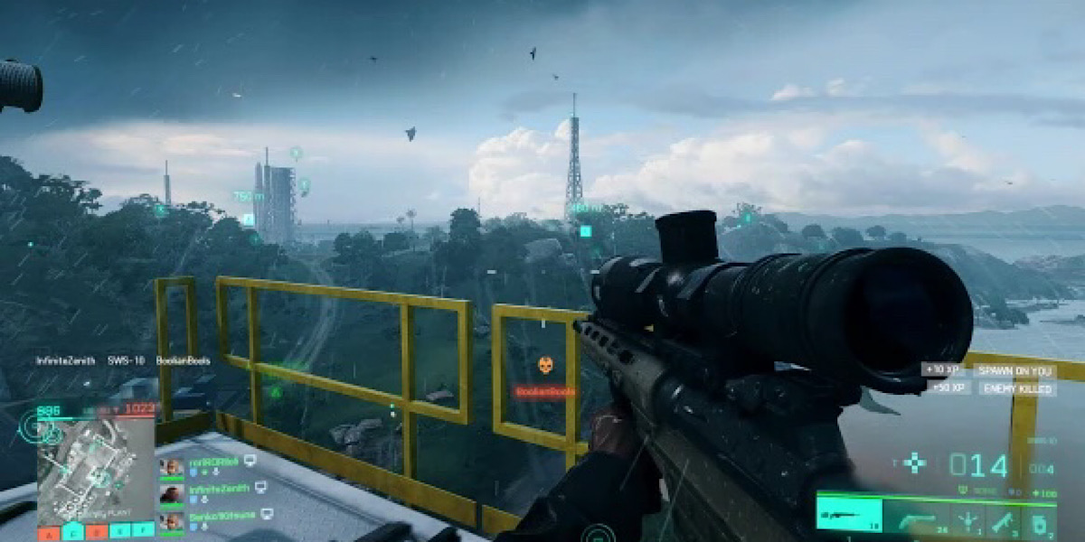 ผู้เล่น Battlefield 2042 ใช้สไนเปอร์ฆ่า