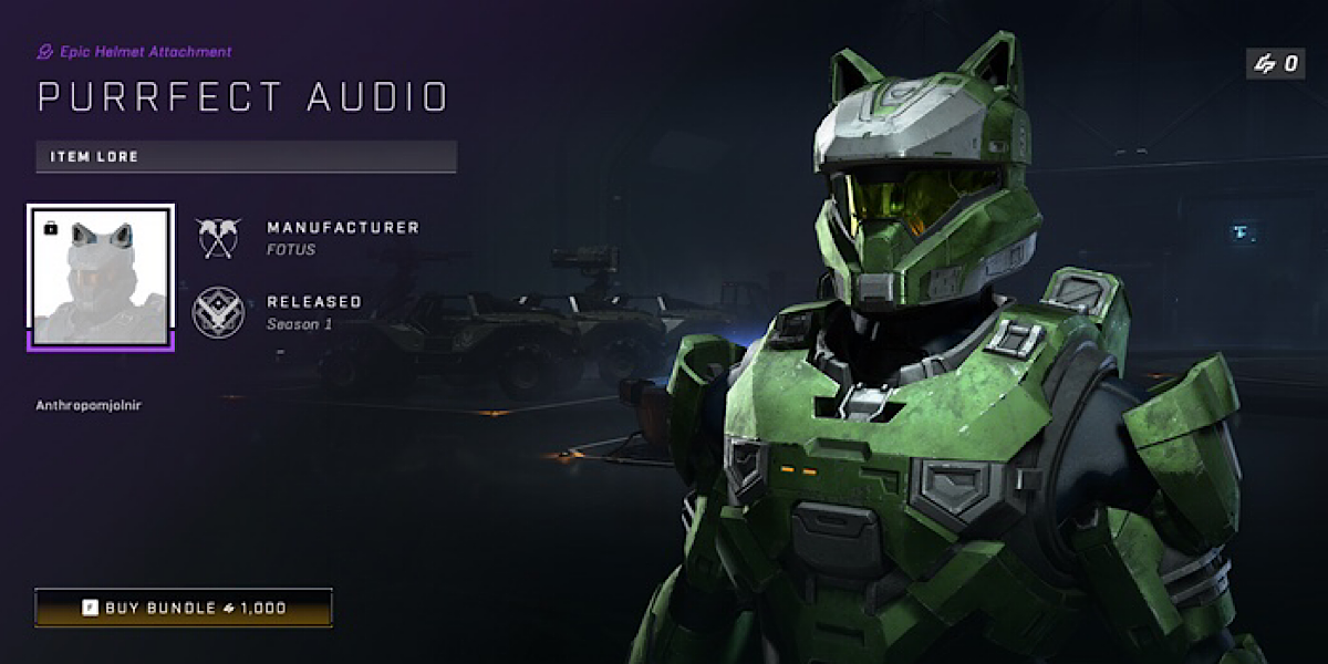 Halo Infinite เพิ่มไอเทมหูแมว