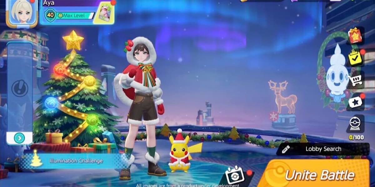 เทศกาลงานคริสต์มาส Pokémon Unite Holiday 