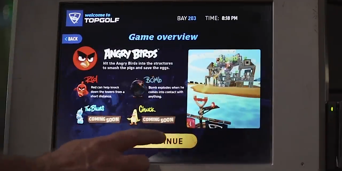 Angry Birds จับมือ Topgolf