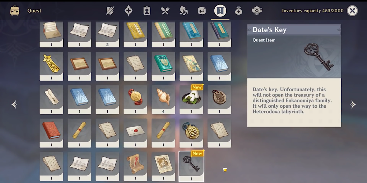 Collection of Snakes and Dragons World Quest ในพื้นที่ Enkanomiya
