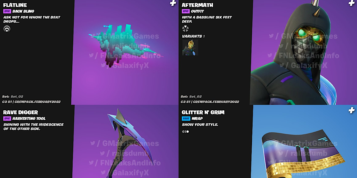 Fortnite Crew Pack ประจำเดือนกุมภาพันธ์ 2022