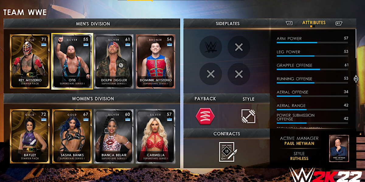 WWE2K22 เกม