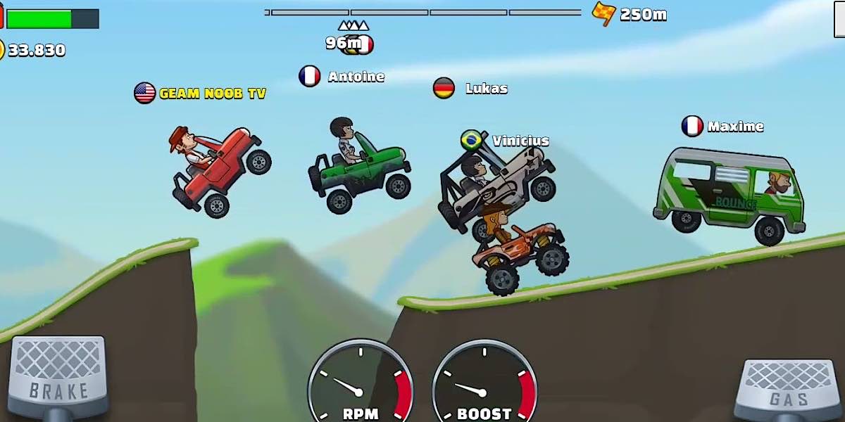  Hill Climb Racing เกมมือถือ