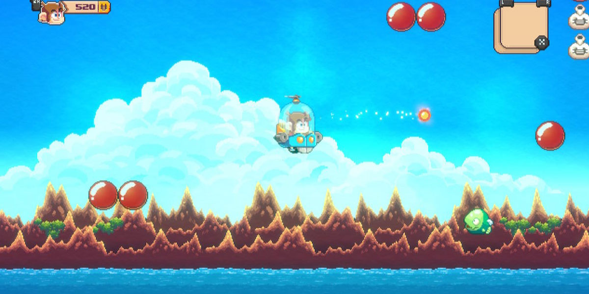  Alex Kidd in Miracle World DX ขับเครื่องบิน