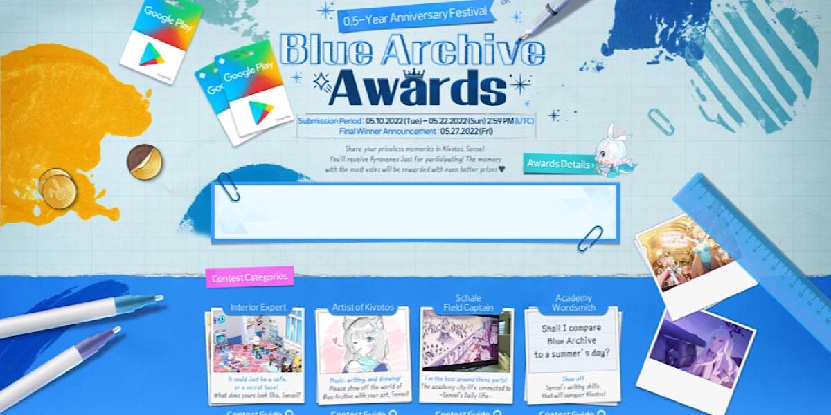 กิจกรรม Blue Archive Awards