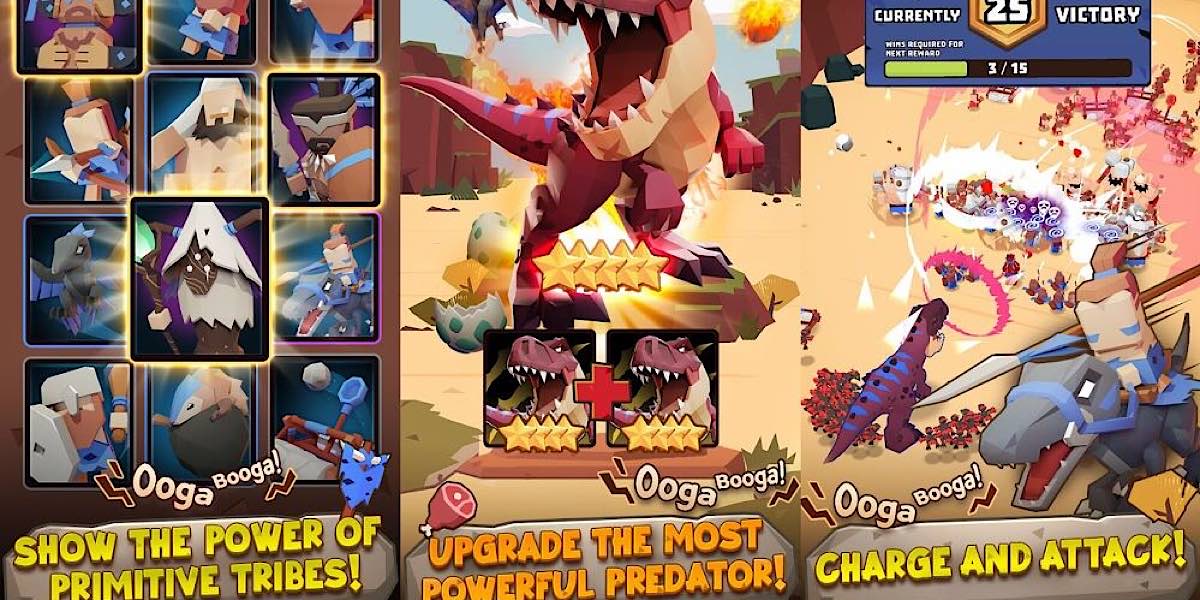 การอัปเดต เกม Dino Clash: Tribal War