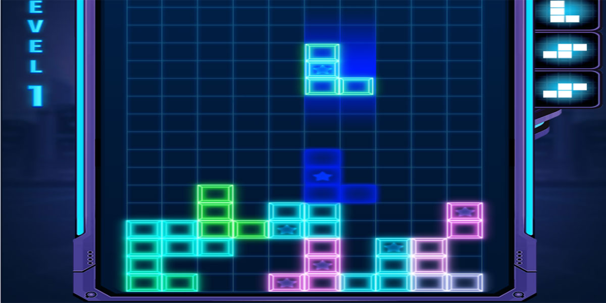 Tetra Blocks : Y8 ควบคุมการเคลื่อนที่ของบล็อกหลากสีและลากบล็อกไปวางลงในตำแหน่งที่ถูกต้อง