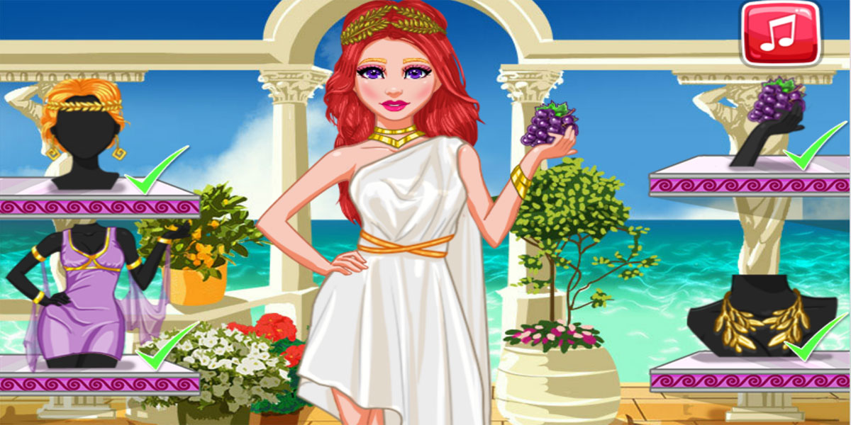 Legendary Fashion : Greek Goddess : Y8 เพลิดเพลินไปกับเกมแต่งตัวออนไลน์ที่เกี่ยวกับแฟชั่นในตำนาน