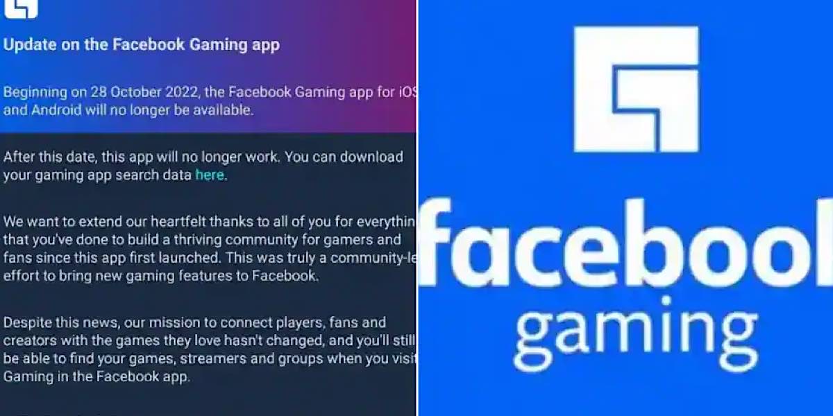 Facebook Gaming App ปิดตัวลง