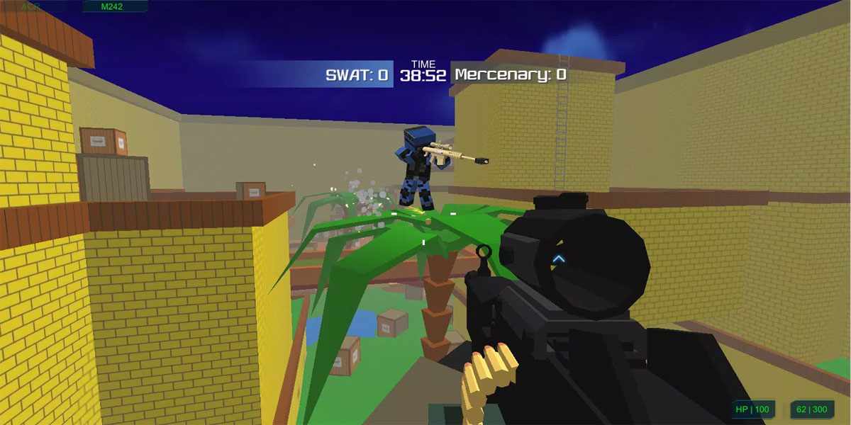 Blocky Combat SWAT 3 : Y8 ยินดีต้อนรับสู่เกมยิงปืนสุดมันส์ภาคต่อซีรีส์เกมยิงแบบผู้เล่นหลายคนที่พร้อมจะมอบความบันเทิง