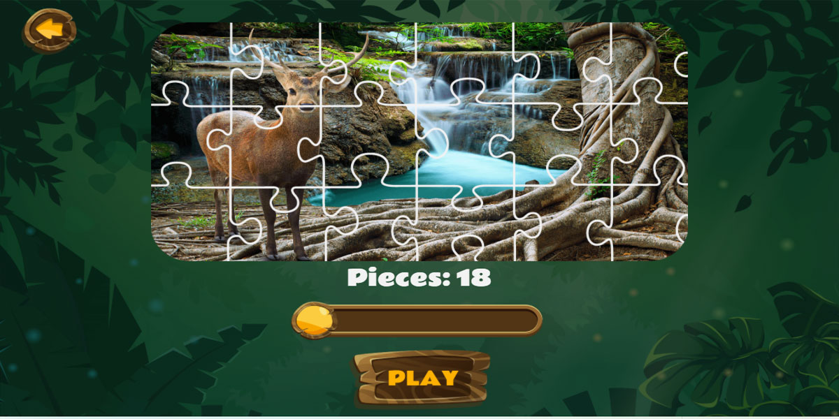 Jungle Jigsaw : Y8 เลือกรูปภาพที่เกี่ยวกับชีวิตของเหล่าสัตว์ป่าและเริ่มนำชิ้นส่วนทุกชิ้นส่วนในรูปภาพ