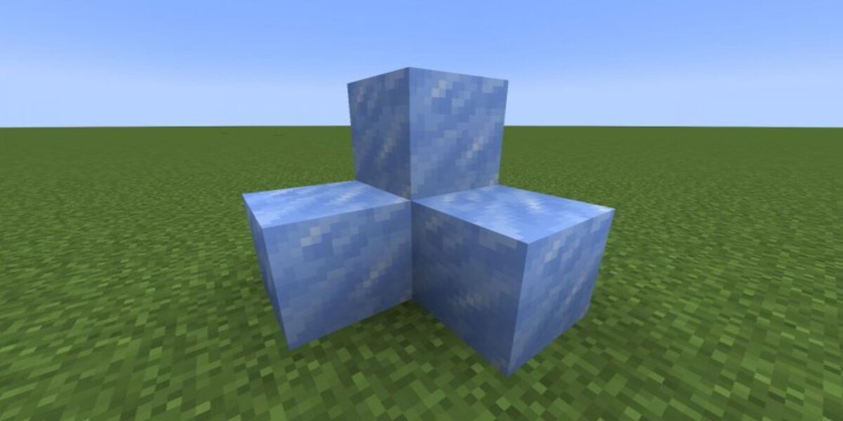 บล็อกน้ำแข็ง เกม Minecraft 1.20