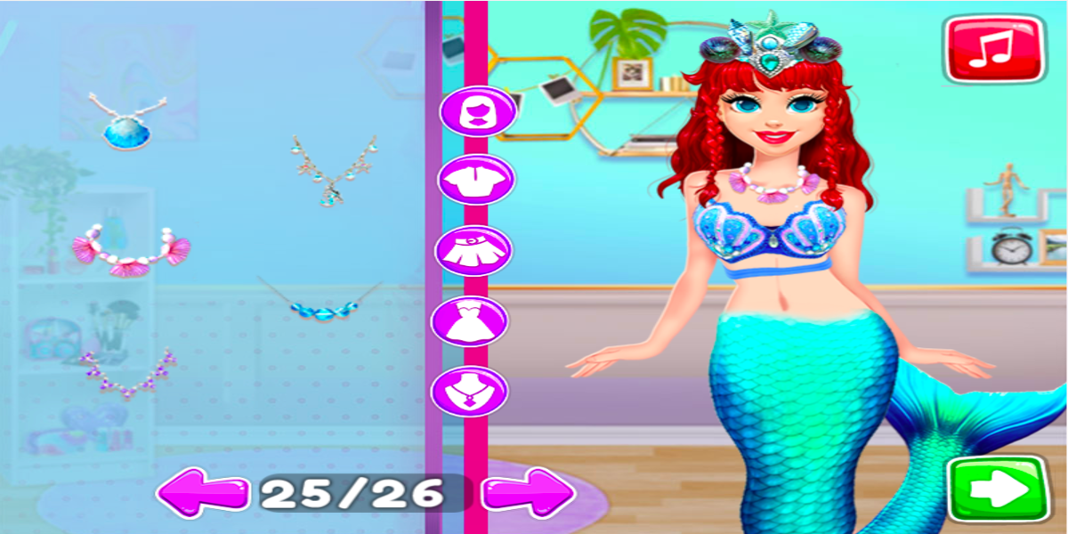 Mermaid Transformation Spell Factory : Y8