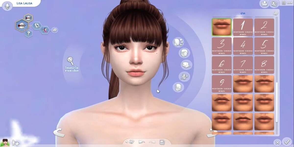 การสร้างตัวละครใน The Sims 4