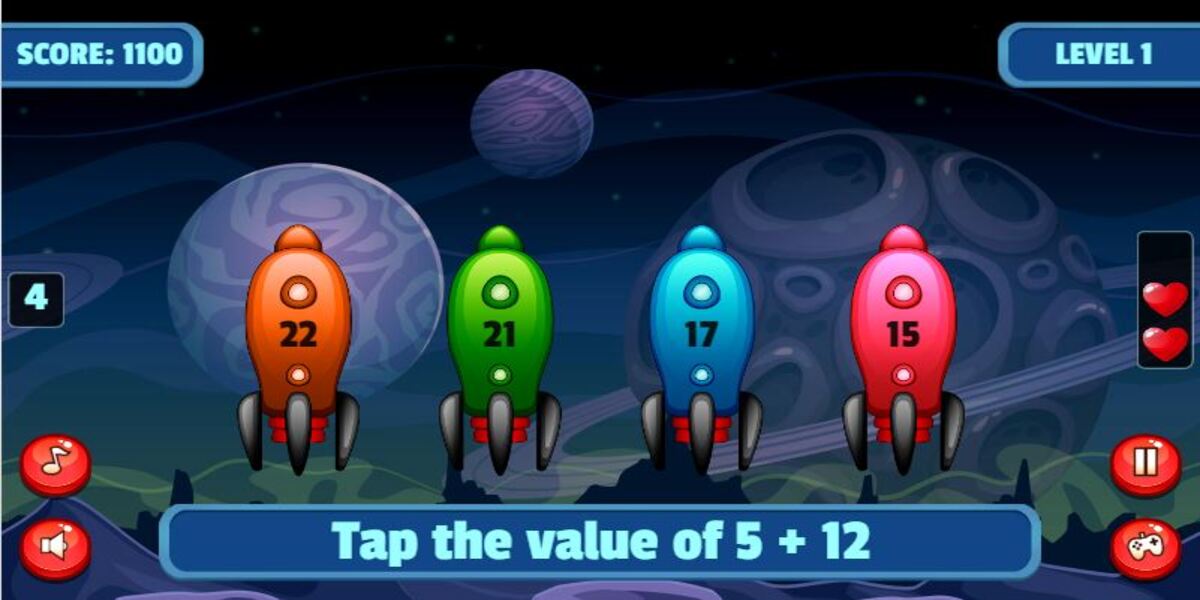 Math Rockets Addition: Y8
