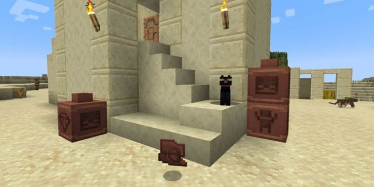 Suspicious Sand And Gravel ใน เกม Minecraft