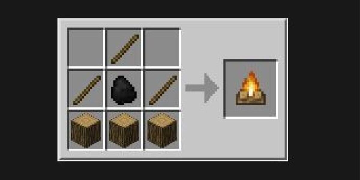 แคมป์ไฟในเกม Minecraft