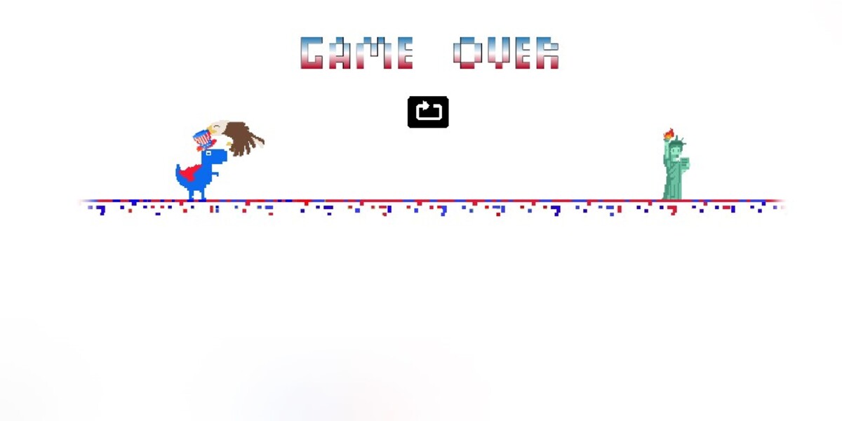 4th Of July Dino Run: Y8