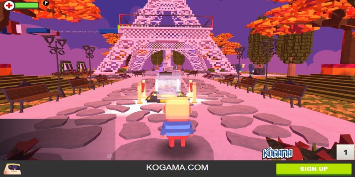 Kogama: Paris Parkour: Y8