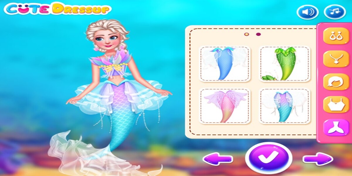 Princess Turned Into Mermaid: Y8