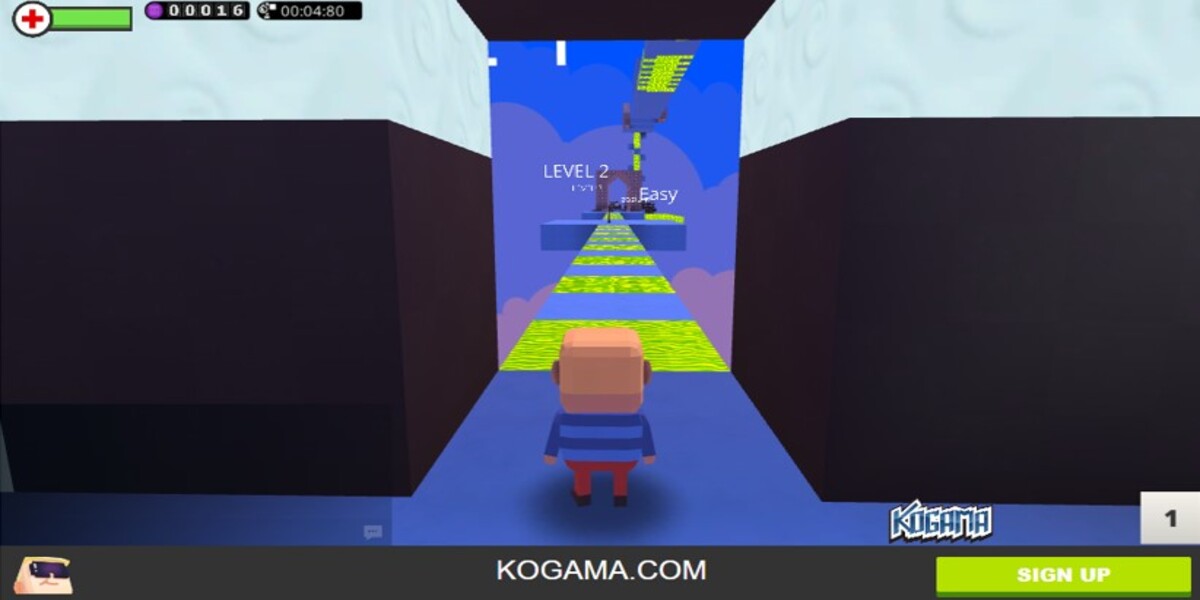 Kogama: Blue Parkour 70!: Y8
