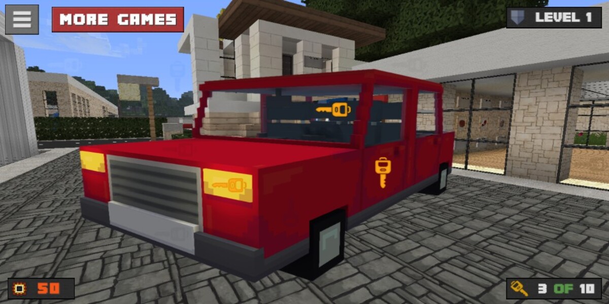 Minecraft Cars Hidden Keys: Y8