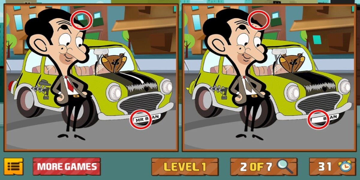 Mr. Bean's Car Differences: Y8