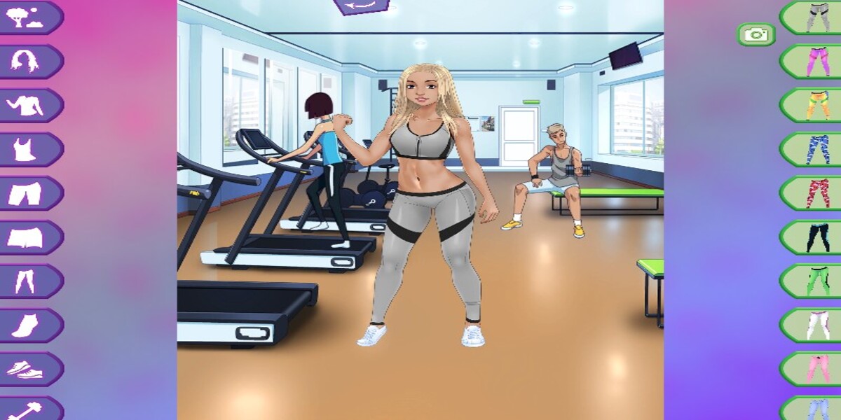 Fitness Girls Dress Up: Y8