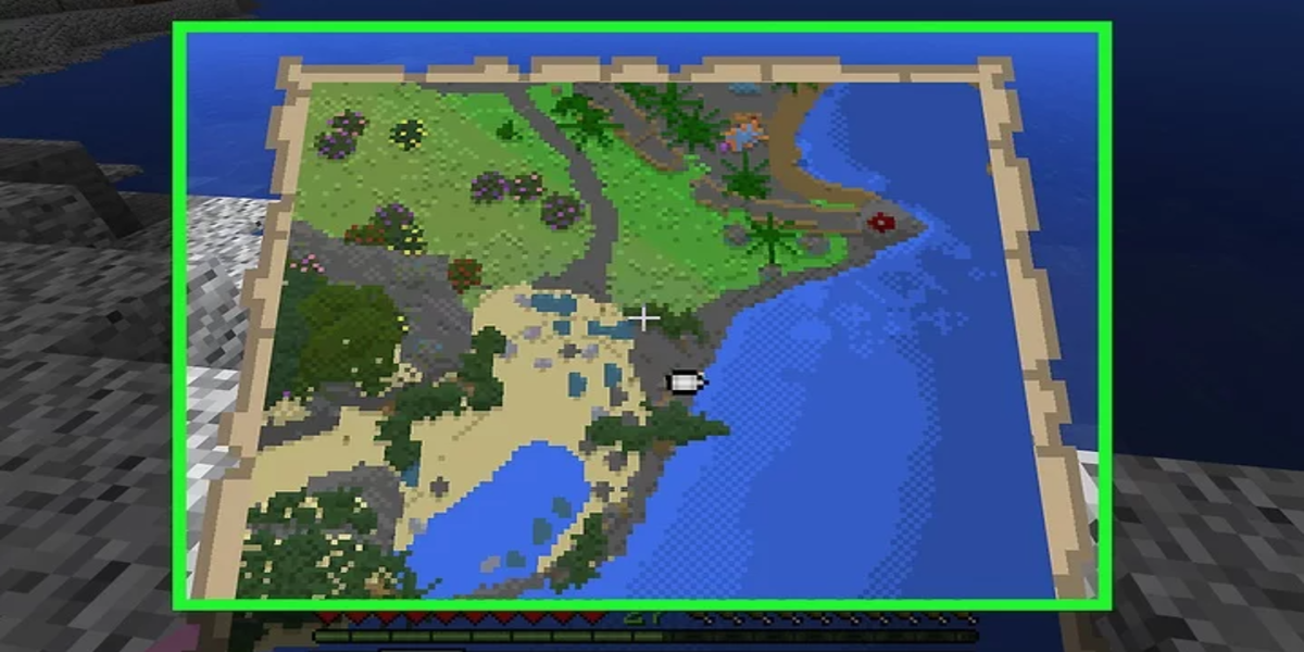 แผนที่ใหญ่ขึ้นใน เกม Minecraft