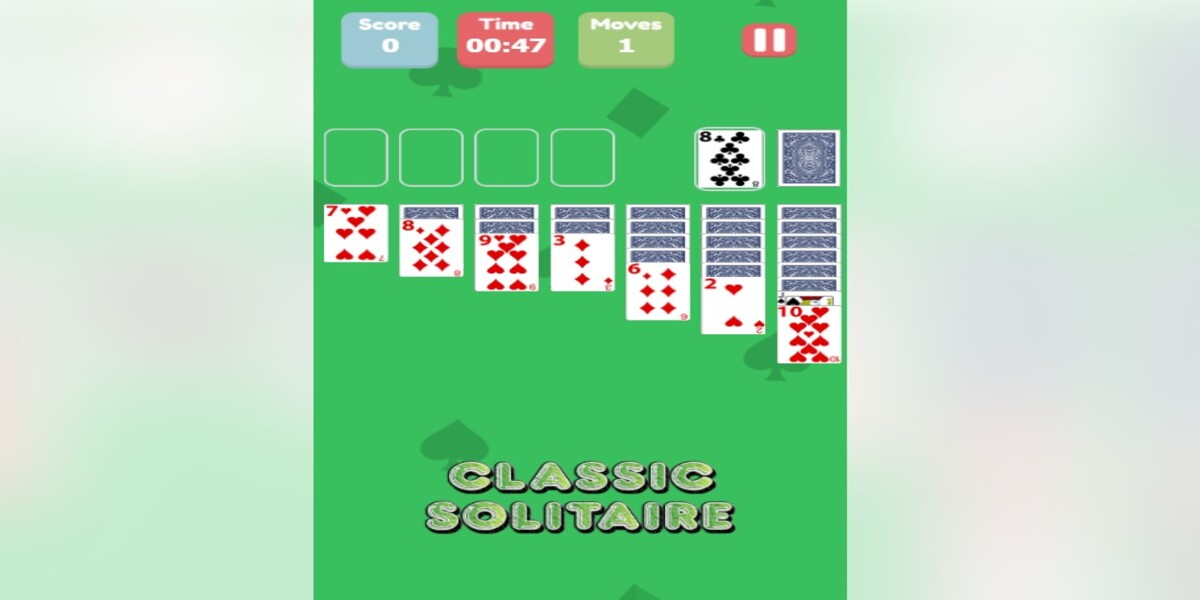 Classic Solitaire: Time and Score: Y8