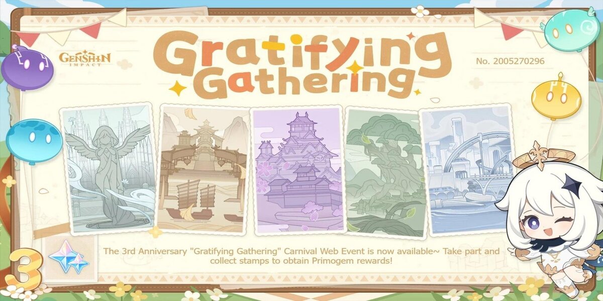 กิจกรรม Gratifying Gathering ใน Genshin