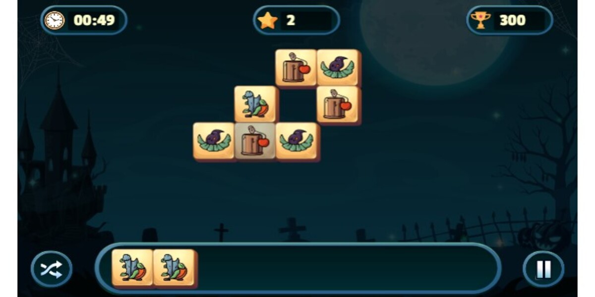 Halloween Tiles Mahjong: Y8