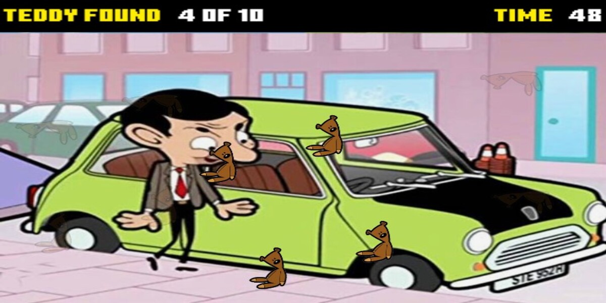 Mr Bean Car Hidden Teddy Bear: Y8