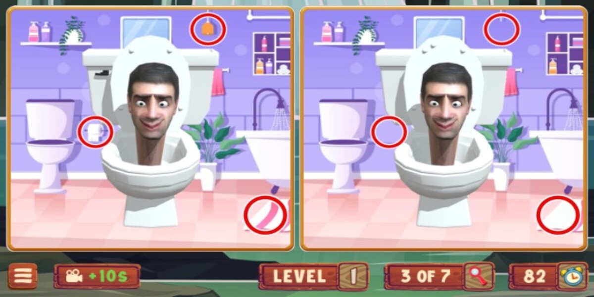 Skibidi Toilet: Find the Differences: Y8