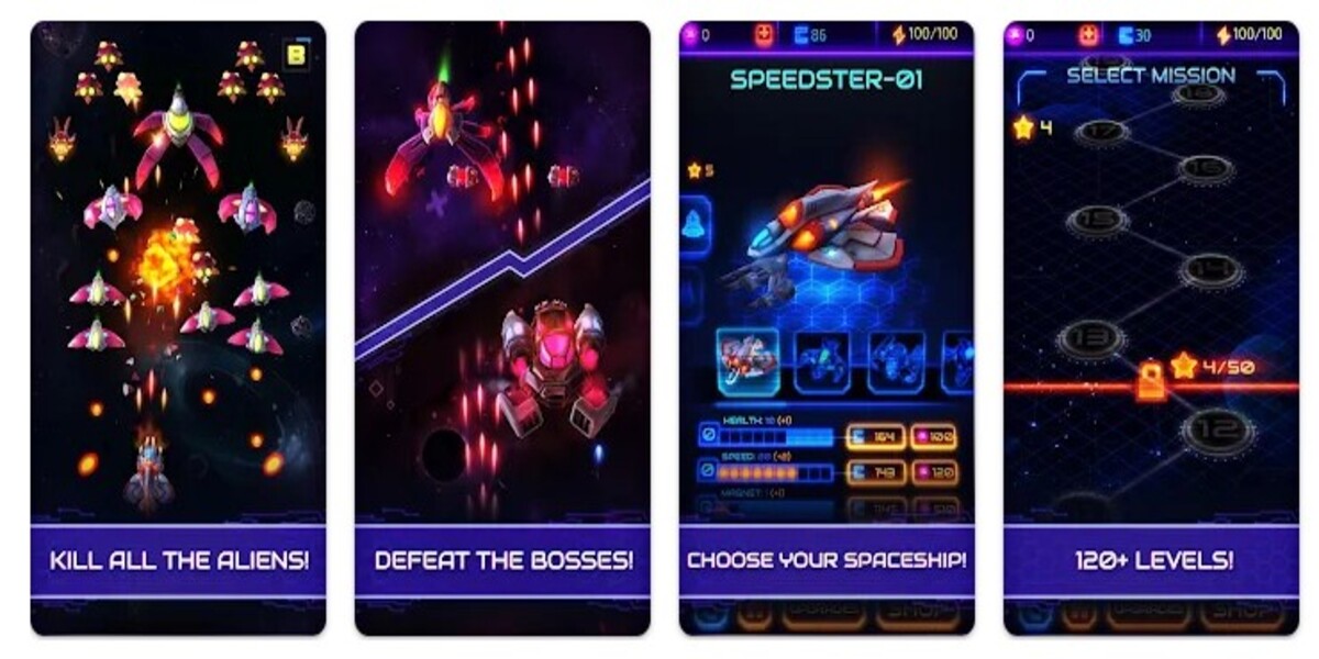 Neonverse Invaders Shoot 'Em Up