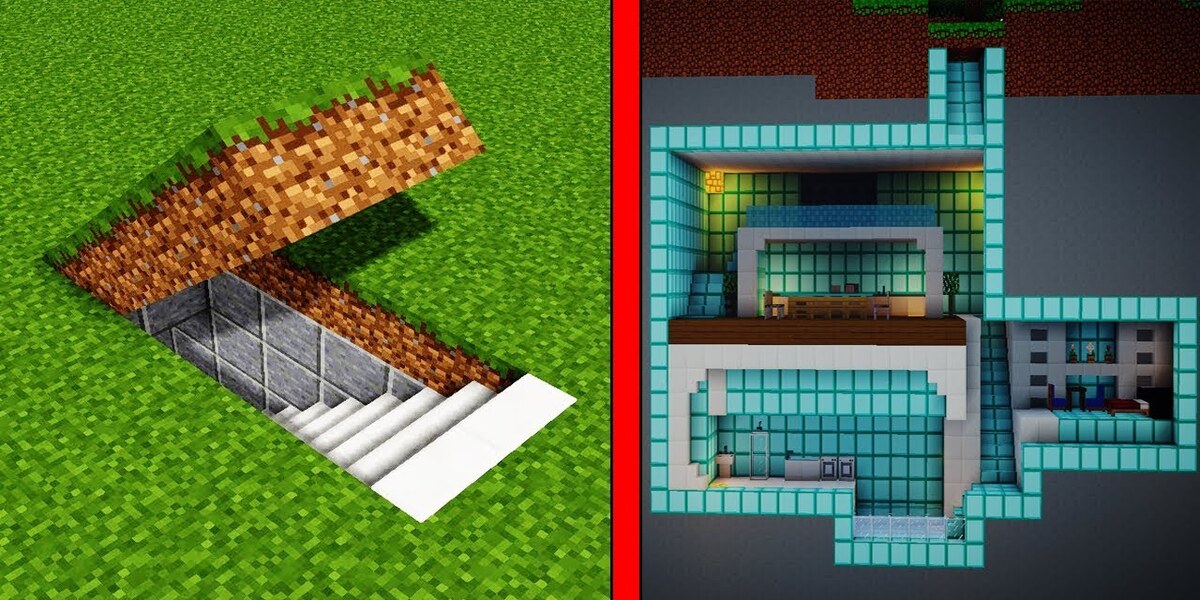 บ้านเพชรใน Minecraft 2023