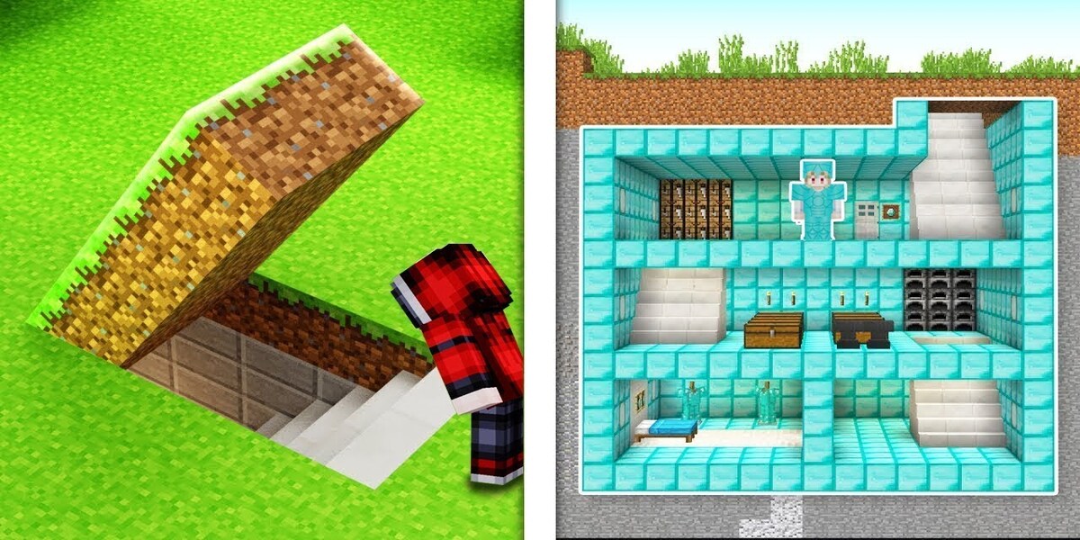 บ้านเพชร Minecraft 2023