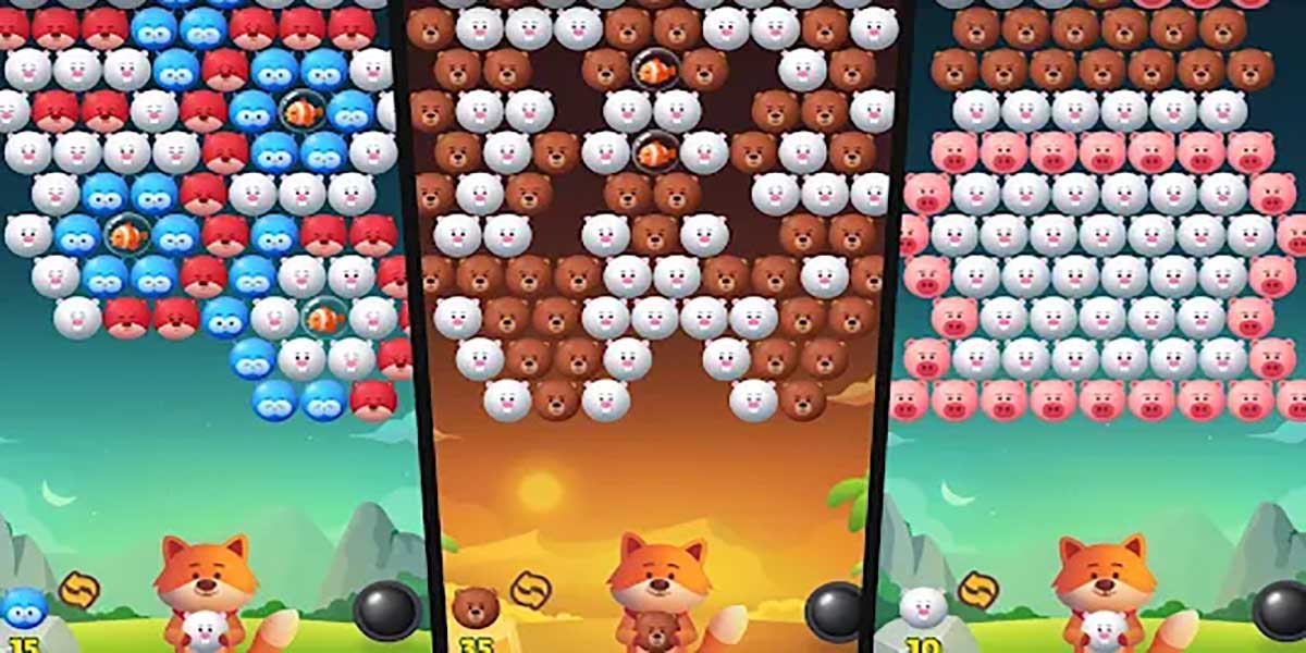 Bubble Shooter Animals Pop 2