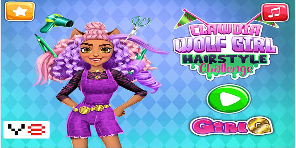 Clawdia Wolfgirl Hairstyle Challenge : Y8