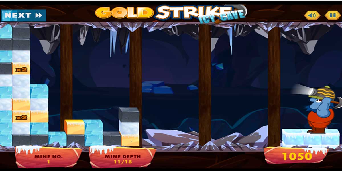 Gold Strike Icy Cave : Y8  2