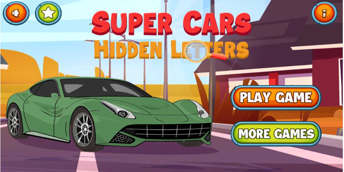 Supercars Hidden Letters : Y8